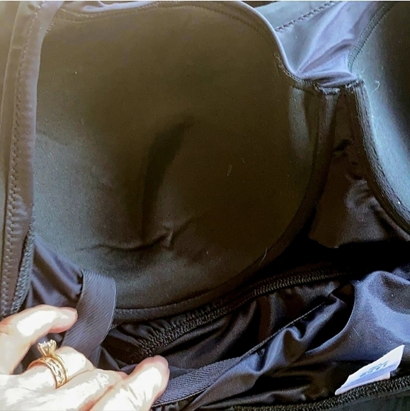 Land’s End Black Swimsuit Dress w/ Shorts Plus Size 24W Adjustable Straps EUC - Picture 9 of 11